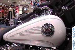 International bike show in Manhattan, New York, NY. Harley Davidson, Yamaha, Kawasaki, Indian, Honda, BMW, Suzuki