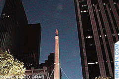 Magician David Blaines Vertigo in Bryant Park, Manhattan