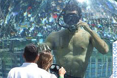 Magician David Blaine Drowned Alive in Lincoln Center, Manhattan