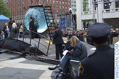 Magician David Blaine Drowned Alive in Lincoln Center, Manhattan