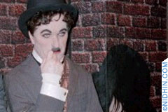 Charlie Chaplin at Madame Tussauds Wax Museum on 42nd street Times Square, New York - Popular Culture Trendsetters  ~ also included are such notables as Babe Ruth, Janis Joplin, The Beatles, Marilyn Monroe, John Wayne, and Neil Armstrong, among others.